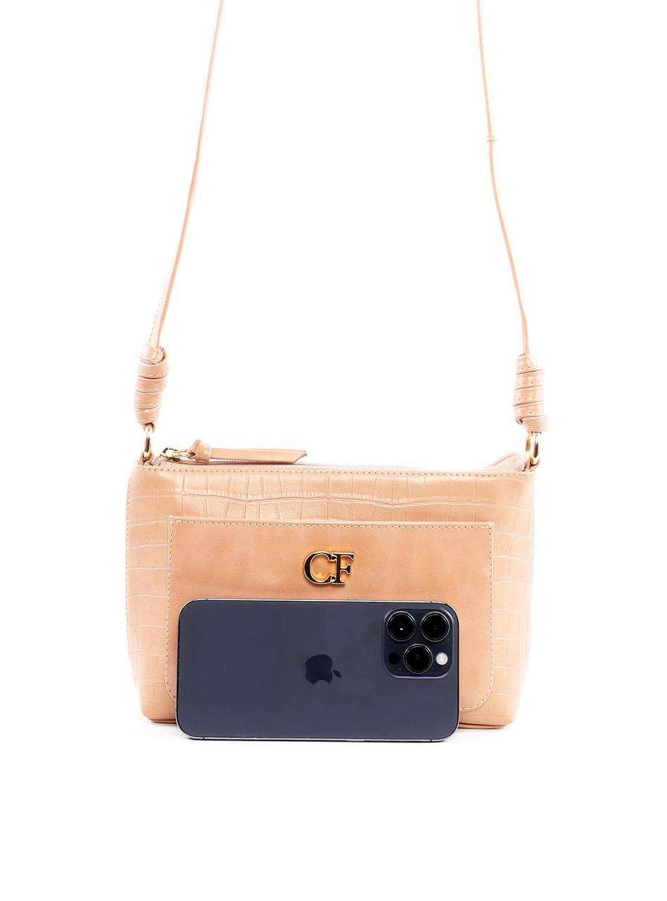 Bolsa Tote Pequena com Nó - Nude BSI-6446 - NU