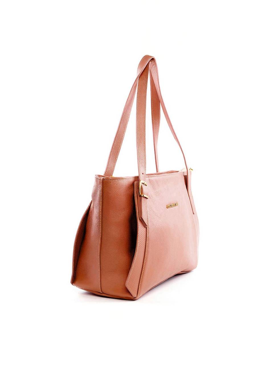 Bolsa Tote com Detalhe de Fivela e Recorte - Castor BSI-6189 - CS