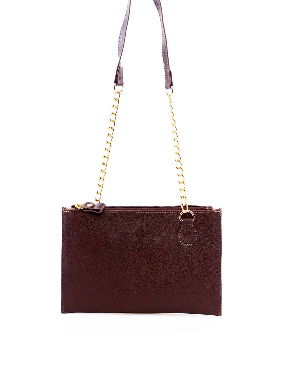 Bolsa Transversal com Alça de Corrente - Cacau BSI-6254 - CA