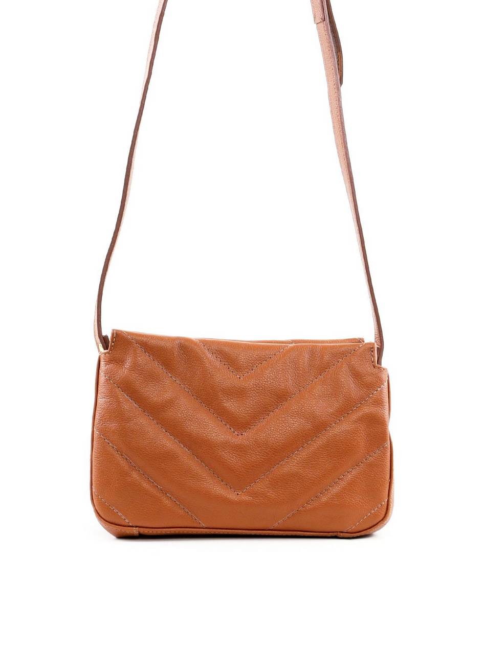 Bolsa Tote Transversal com Matelassê em V - Castor BSI-6437 - CS