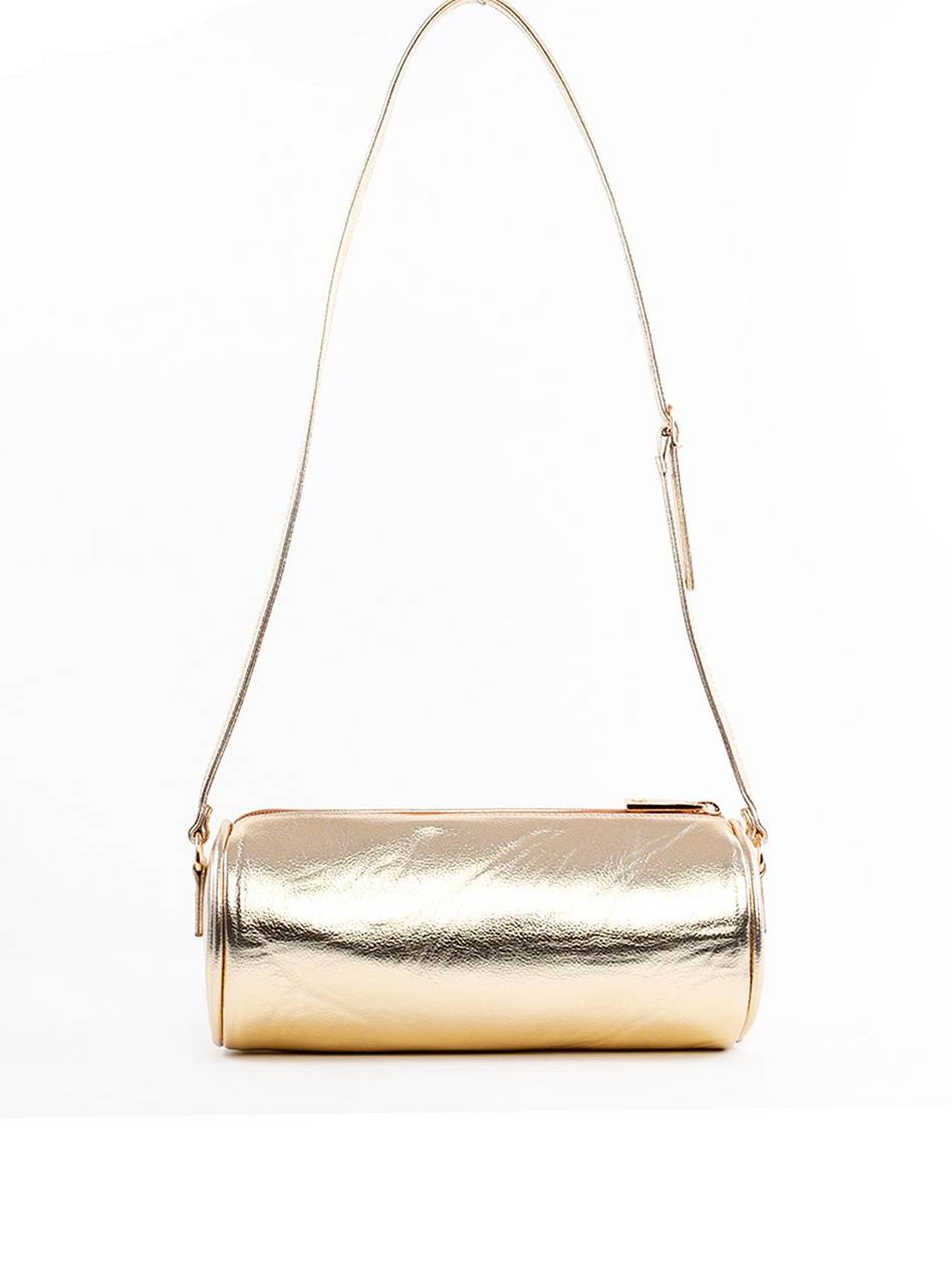 Bolsa Baguete Pequena Bowling - Ouro BSI-6457 - AU