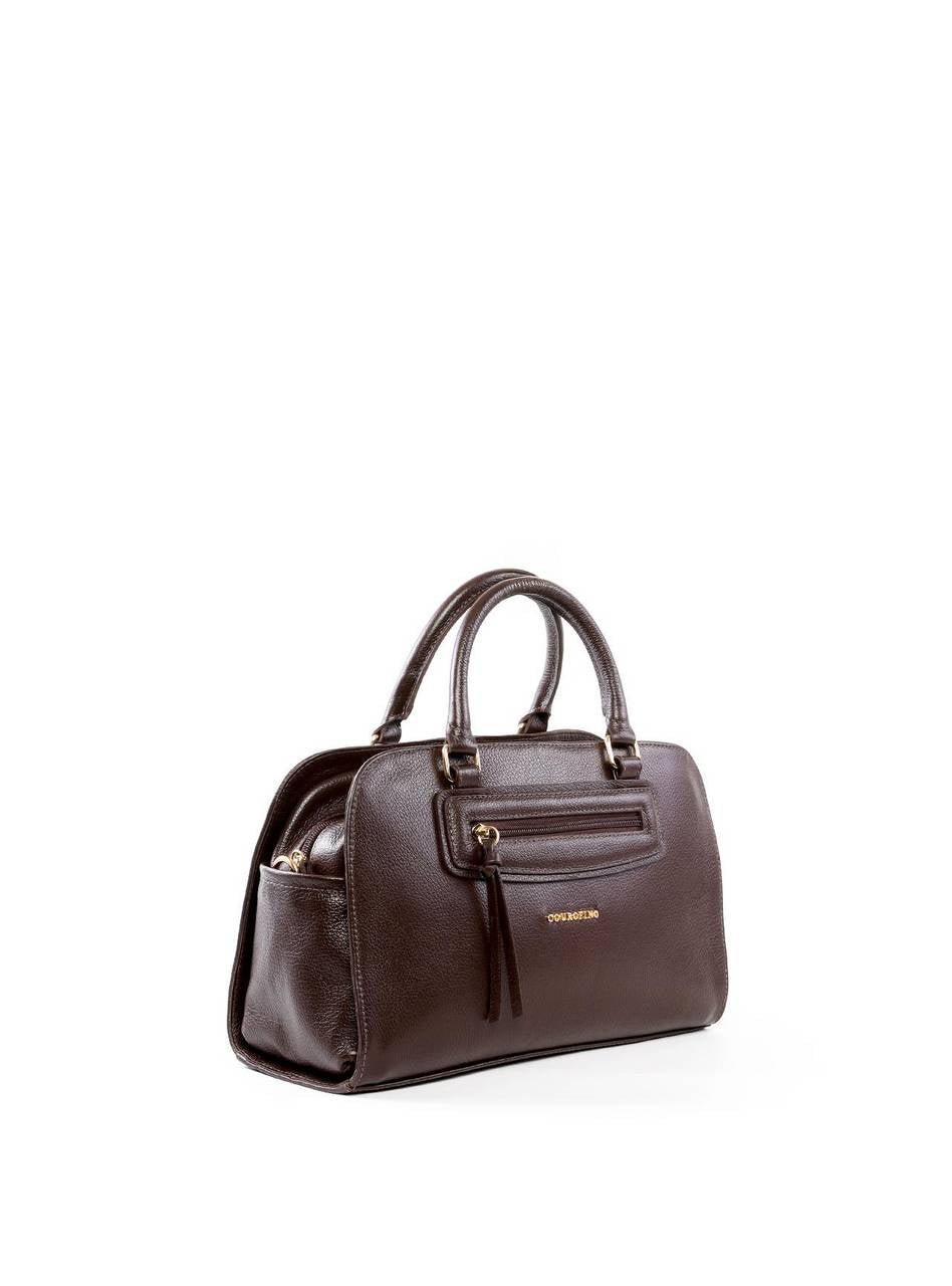 Bolsa Baú Grande com Alça Dupla - Cacau BSI-6462 - CA