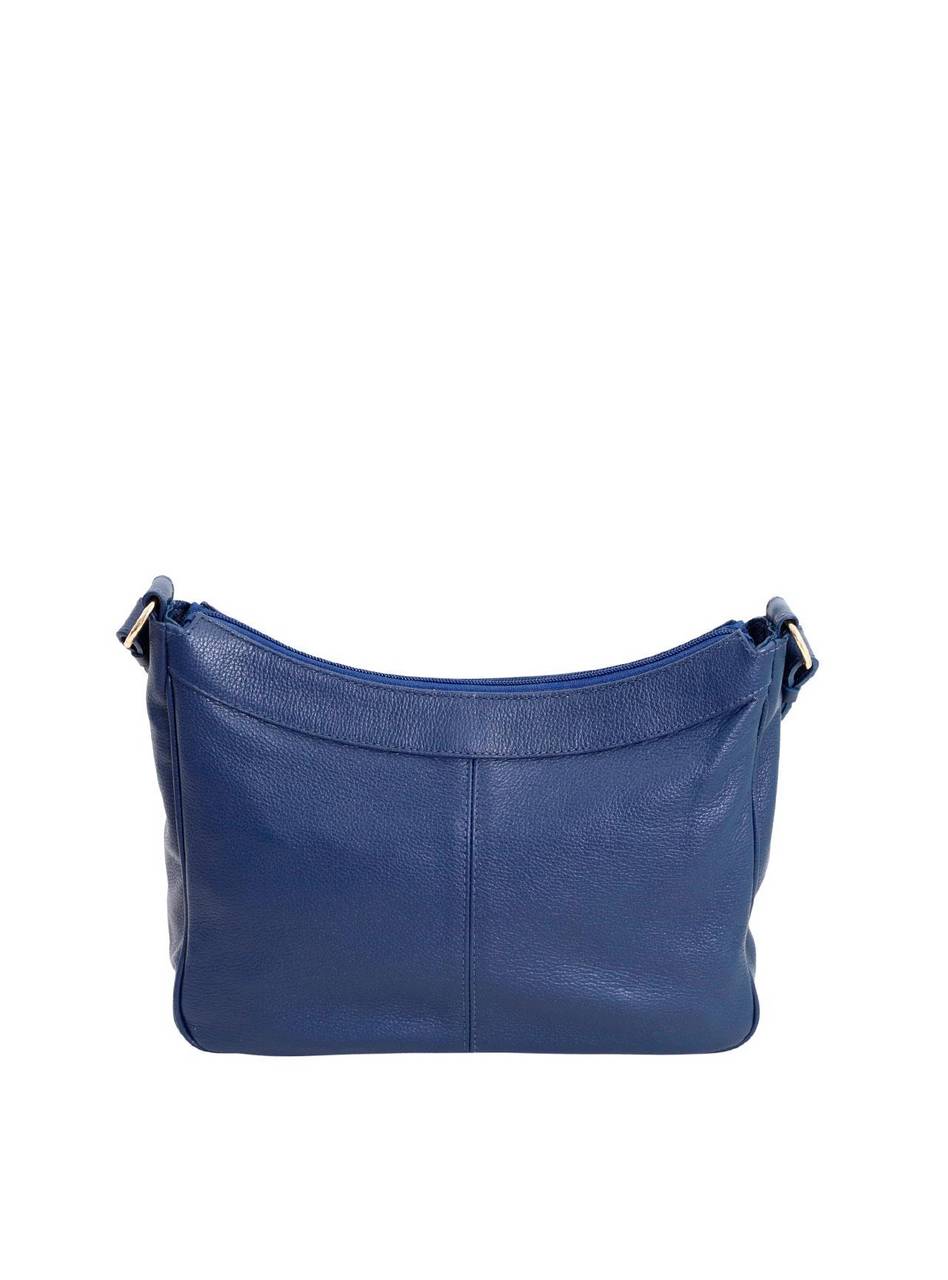 Bolsa Tote Couro Grande Tiracolo Azul BSI-5701 - AZ