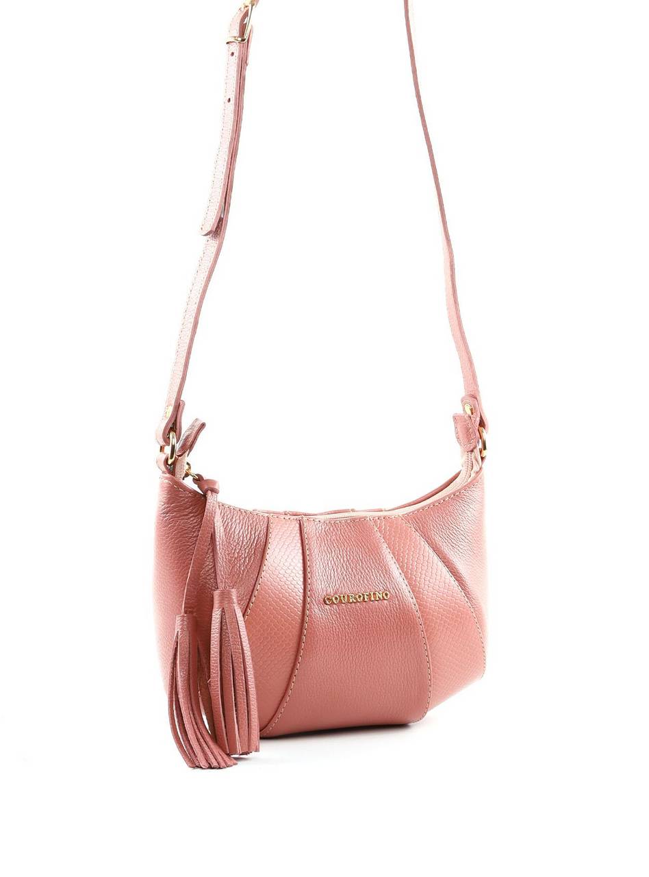 Bolsa Transversal Arredondada Retalhos - Nude BSI-6403 - NU