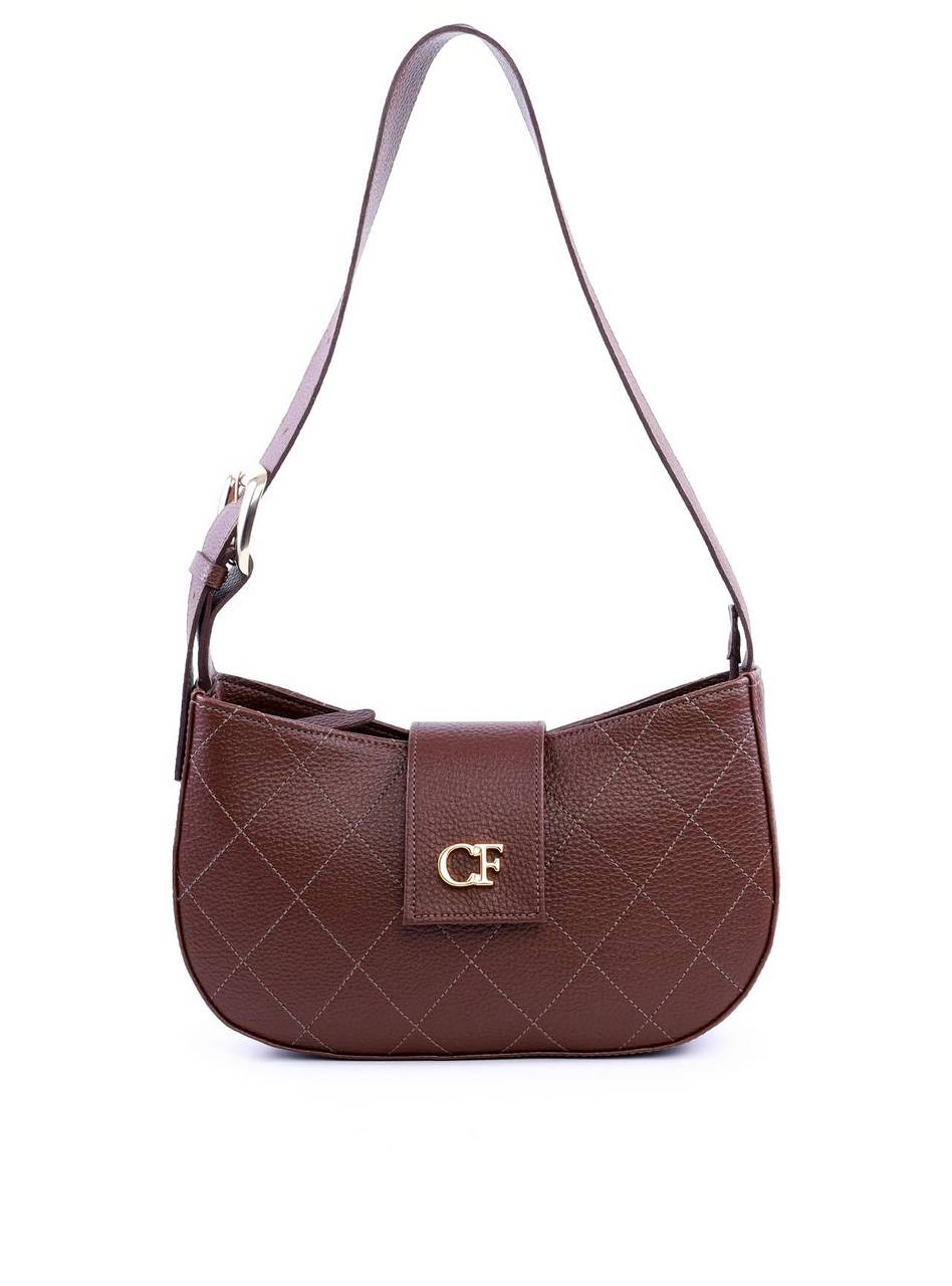 Bolsa Baguette Transversal com Detalhes em Costura - Cacau BSI-6054 - CA