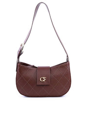 Bolsa Baguette Transversal com Detalhes em Costura - Cacau BSI-6054 - CA