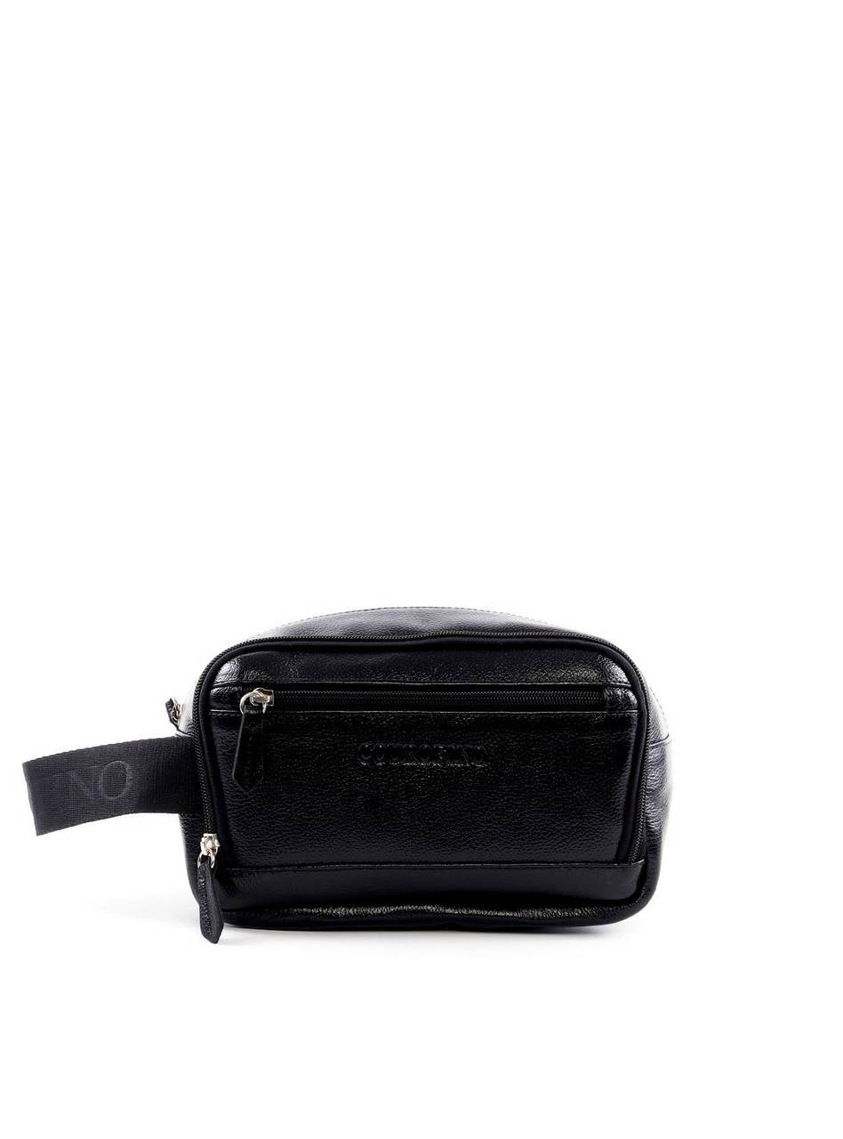 Necessaire Masculina Média Alça Couro Preta NSI-126 - PR