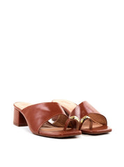 Tamanco Salto Bloco Tira Assimétrica Enfeite Dedo - Castor SDI-12041 - CS