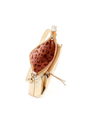 Bolsa Baguette com Bolso Grande Frontal - Ouro BSI-6130 - AU