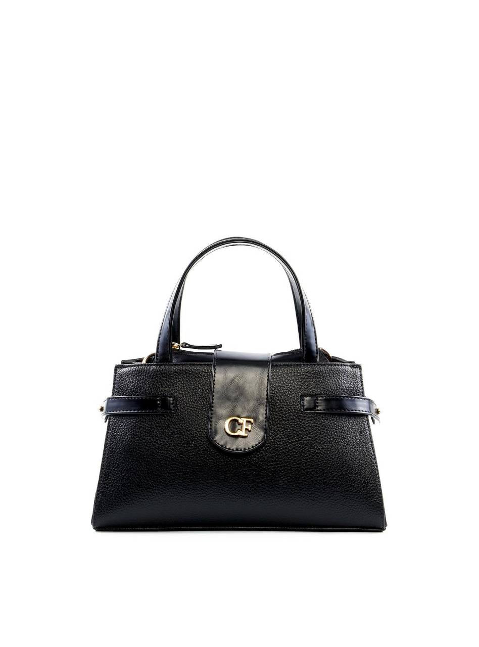 Bolsa Tote Retangular com 3 Divisórias - Preta BSI-6443 - PR