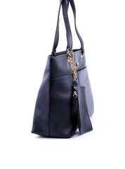 Bolsa Shopper com Bag Charm Removível - Preta BSI-6060 - PR