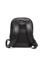 Mochila Masculina Executiva em Couro com Bolsos - Preta MEI-452 - PR