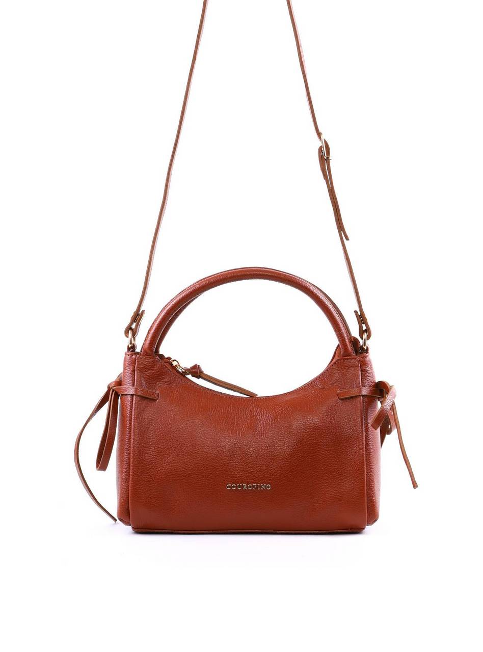Bolsa Tote Média Enfeite Laços Laterais Alça Dupla - Castor BSI-6374 - CS