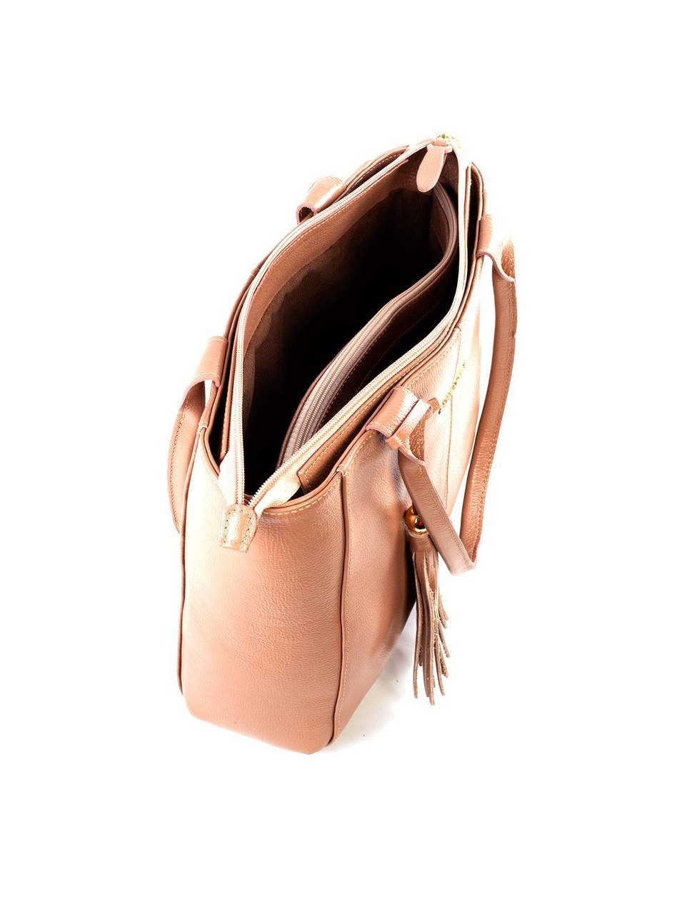 Bolsa Shopper com 3 Divisórias - Nude BSI-5674 - NU
