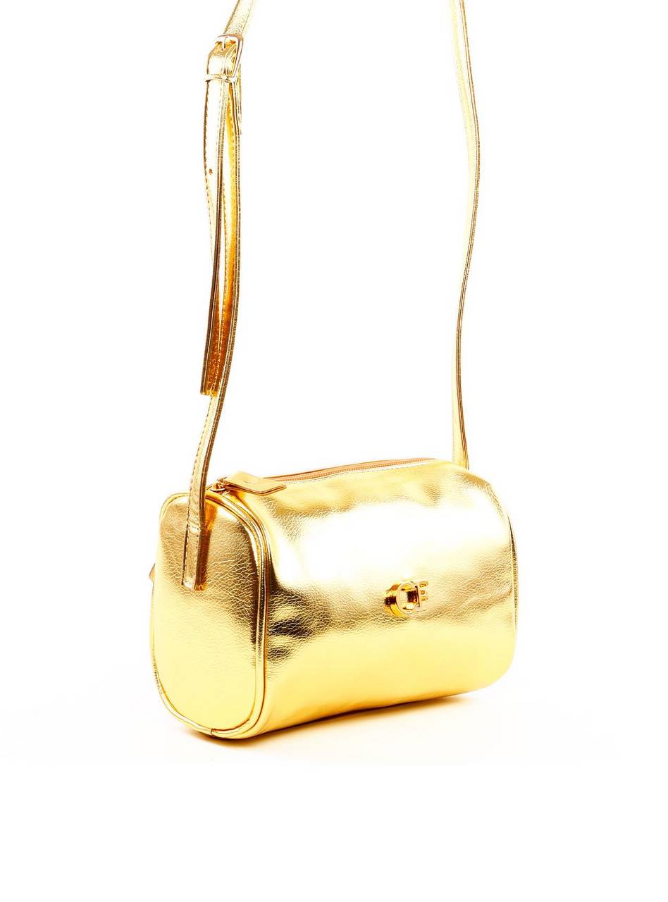 Bolsa Baú Transversal Pequena - Ouro BSI-6268 - AU