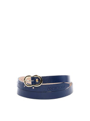 Cinto Feminino em Couro com Fivela Orgânica - Azul CTI-989 - AZ