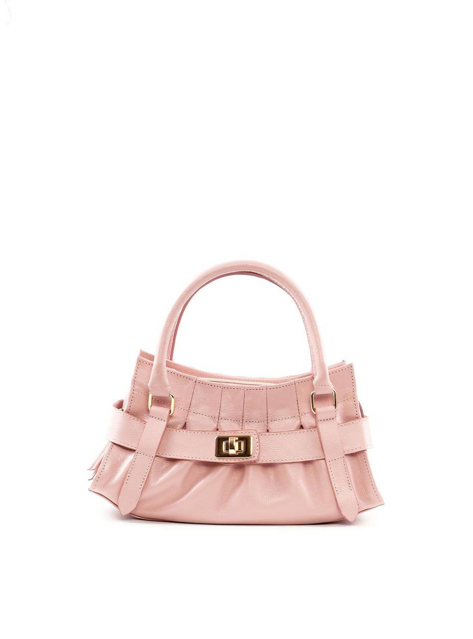 Bolsa Tote Média com Drapeado e Fecho Decorativo BSI-6492 - NU