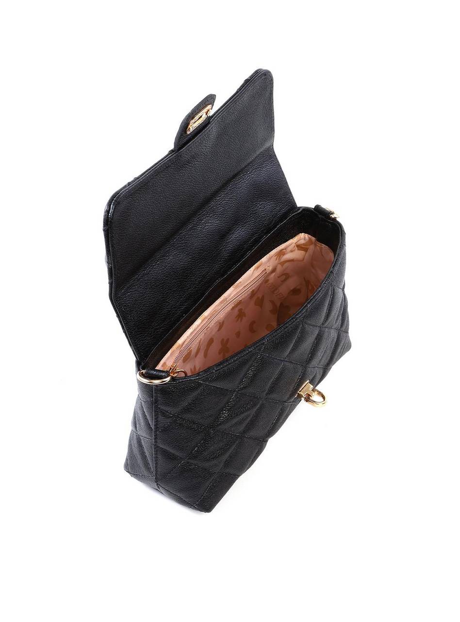 Bolsa Satchel Pequena com Matelassê e Fecho Giratório BSI-6505 - PR