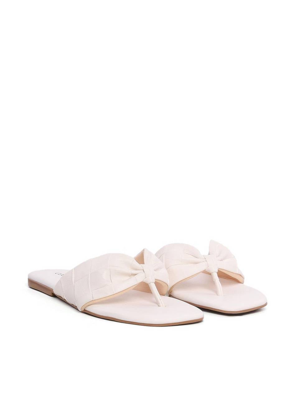 Rasteira de Dedo com Tiras Acolchoadas - Branca SDI-12153 - BR
