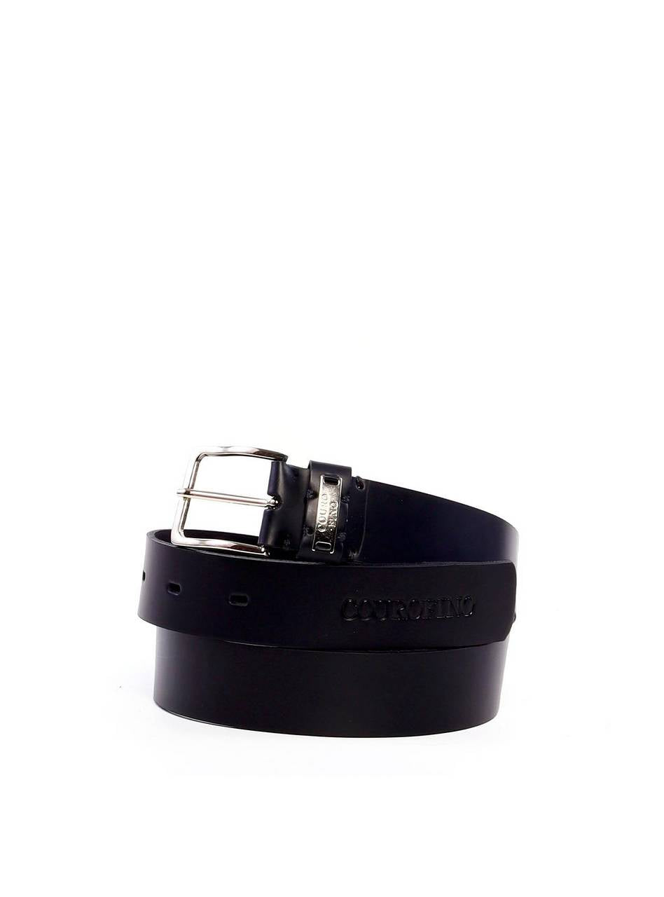 Cinto Masculino Casual Soleta com Detalhe de Costura - Preto CTI-1002 - PR
