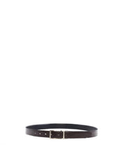 Cinto Masculino Social com Fivela Retrátil - Cacau e Preto CTI-991 - CP