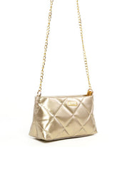 Bolsa Clutch Transversal em Metalassê - Ouro BSI-6288 - AU
