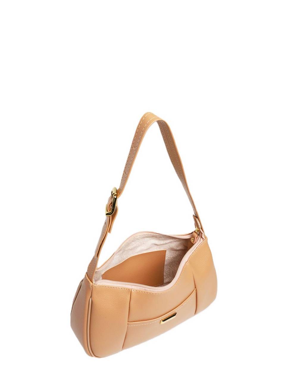 Bolsa Clutch Pequena Tiracolo - Nude BSI-5851 - NU