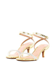 Sandália com Tira em Strass - Ouro SDI-11901 - AU