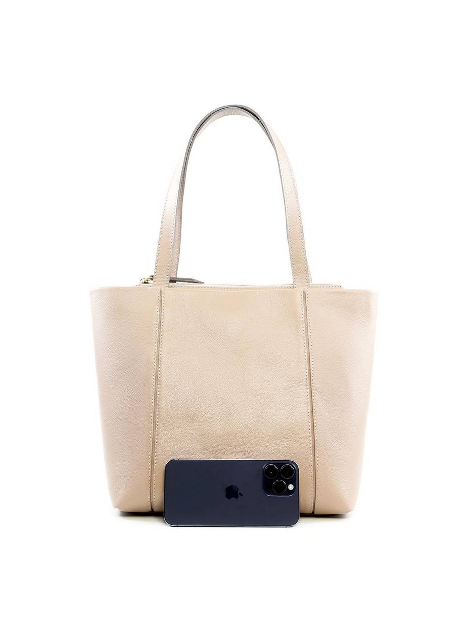 Bolsa Shopper Clássica com Costura - Cinza BSI-6439 - CZ