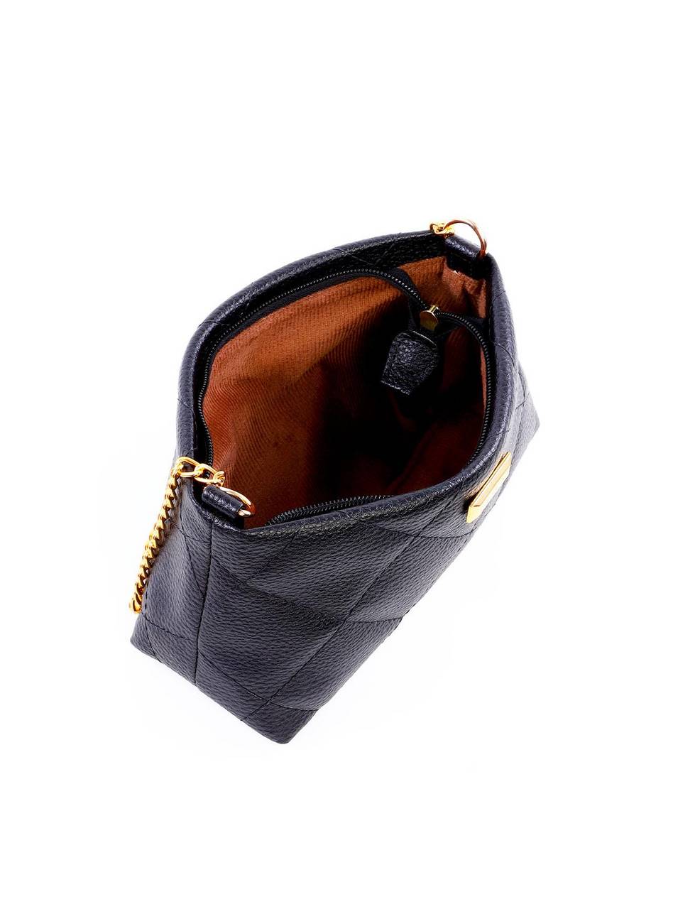 Bolsa Clutch Transversal em Metalassê - Preta BSI-6288 - PR