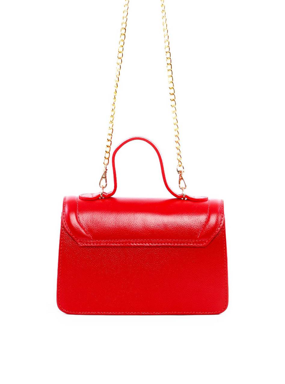 Bolsa Satchel de Mão com Fecho Giratório - Vermelha BSI-6283 - VE