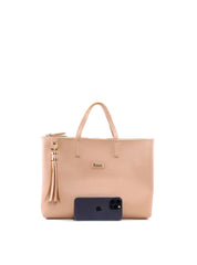 Bolsa Grande Estilo Pasta com Alça BSI-6516 - NU