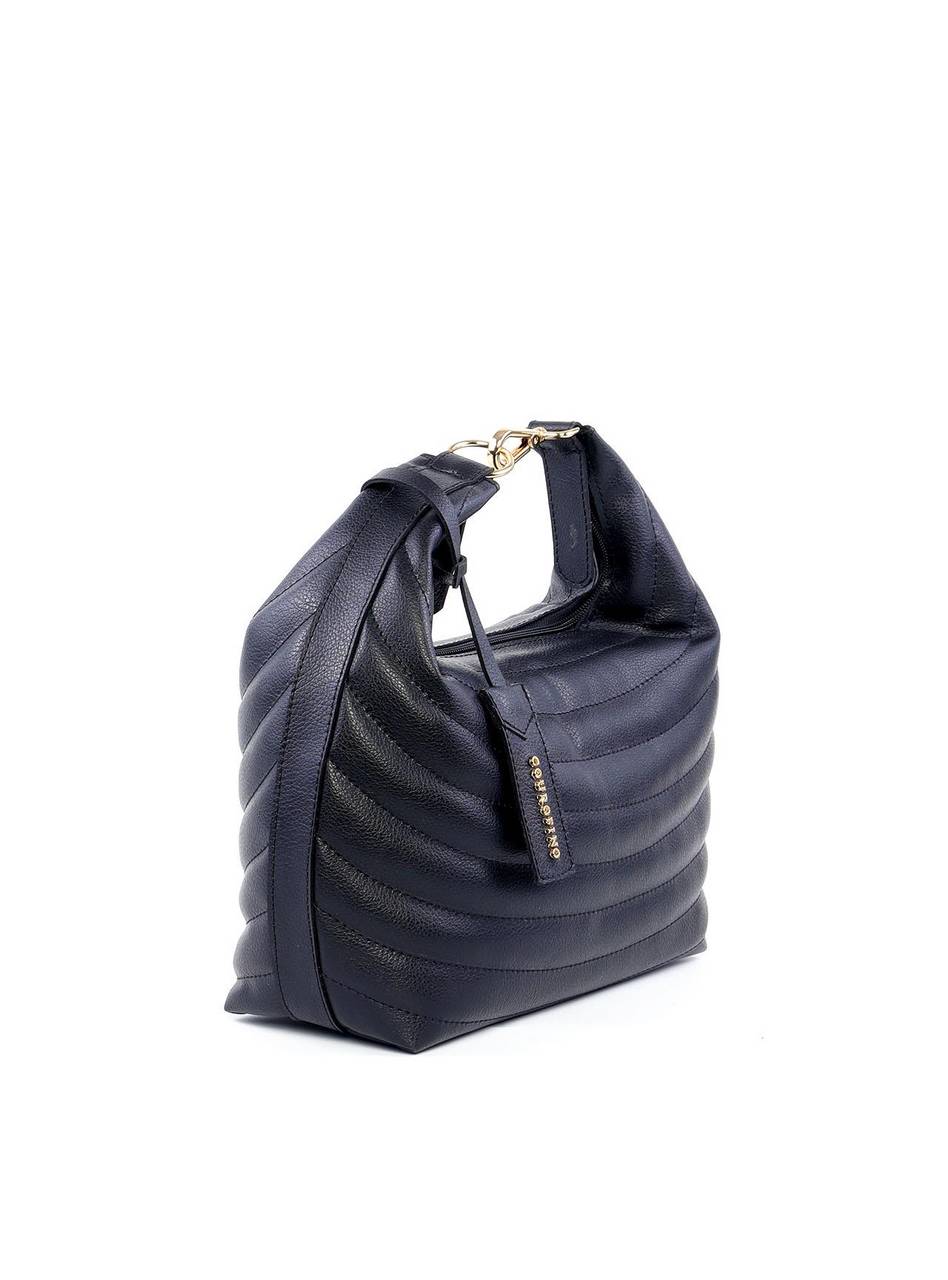 Bolsa Hobo em Matelassê com Fecho Mosquetão - Preta BSI-6217 - PR