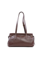 Bolsa Tote de Couro com Ilhós Laterais - Cacau BSI-6223 - CA