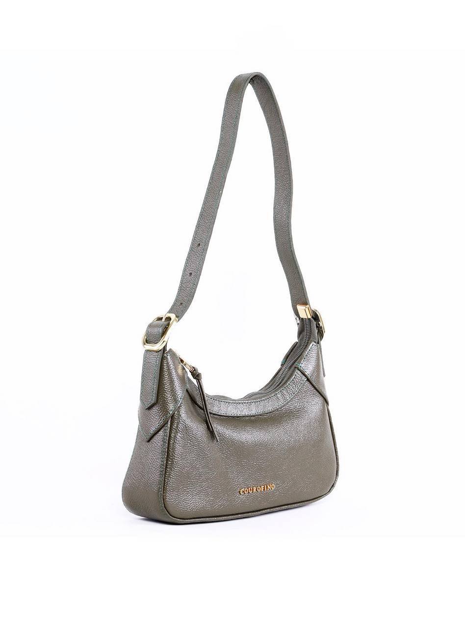 Bolsa Baguete com Fivelas Laterais - Verde BSI-6353 - VD