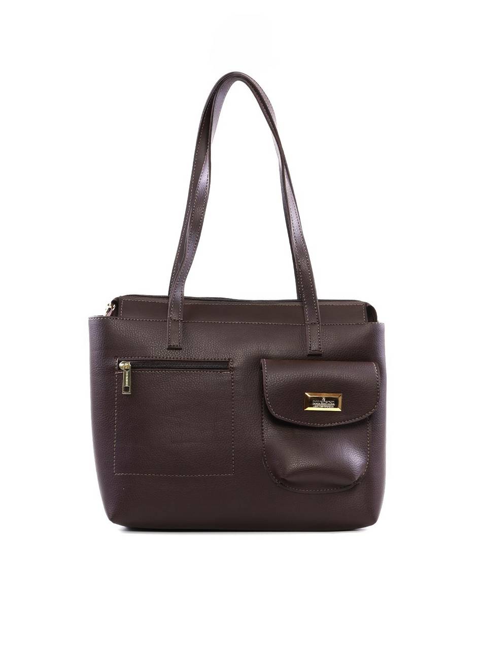 Bolsa Tote Tiracolo Média Cacau BSI-5821 - CA
