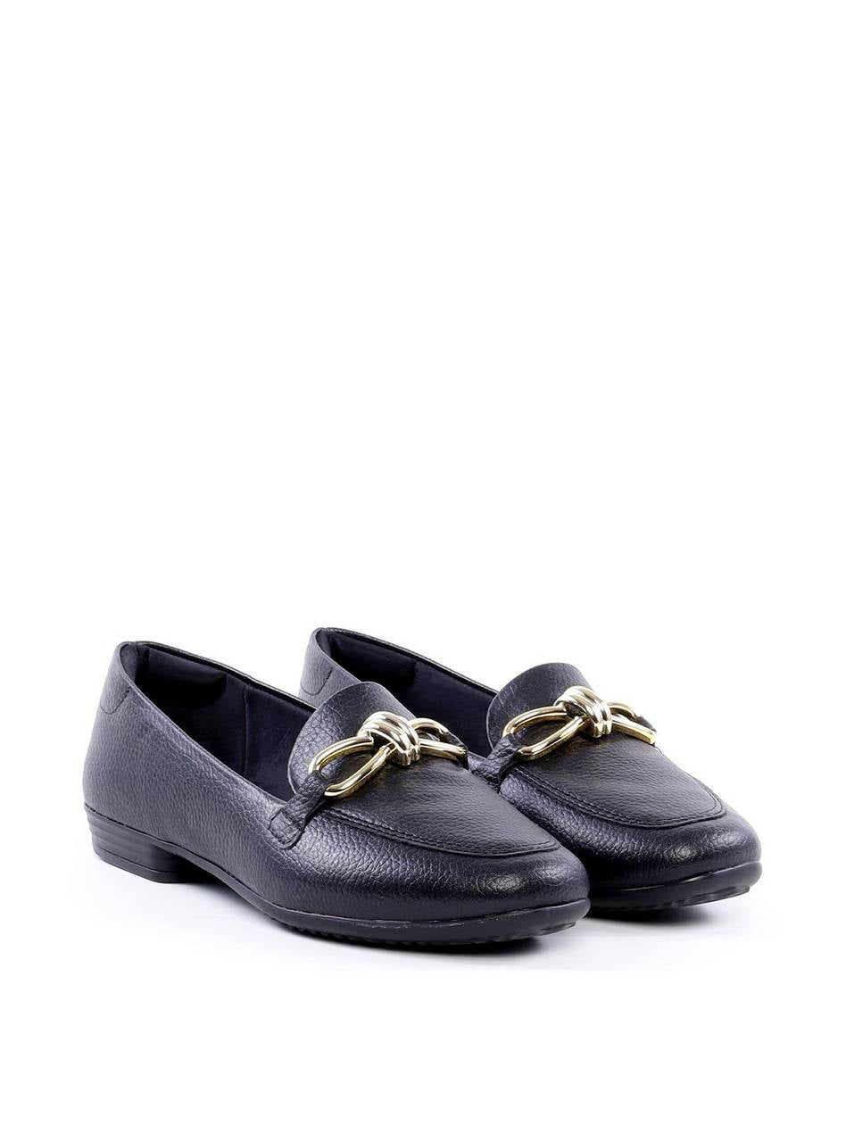 Mocassim com Bridão Retorcido - Preta SP - 12197 - PR