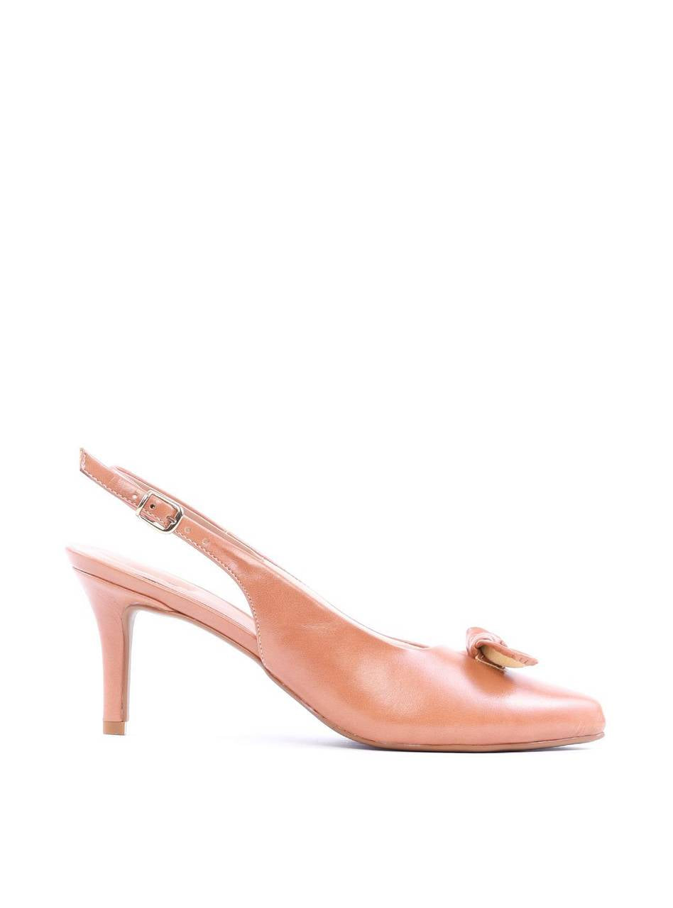 Scarpin Slingback com Detalhe em Nó - Nude SDI-11796 - NU