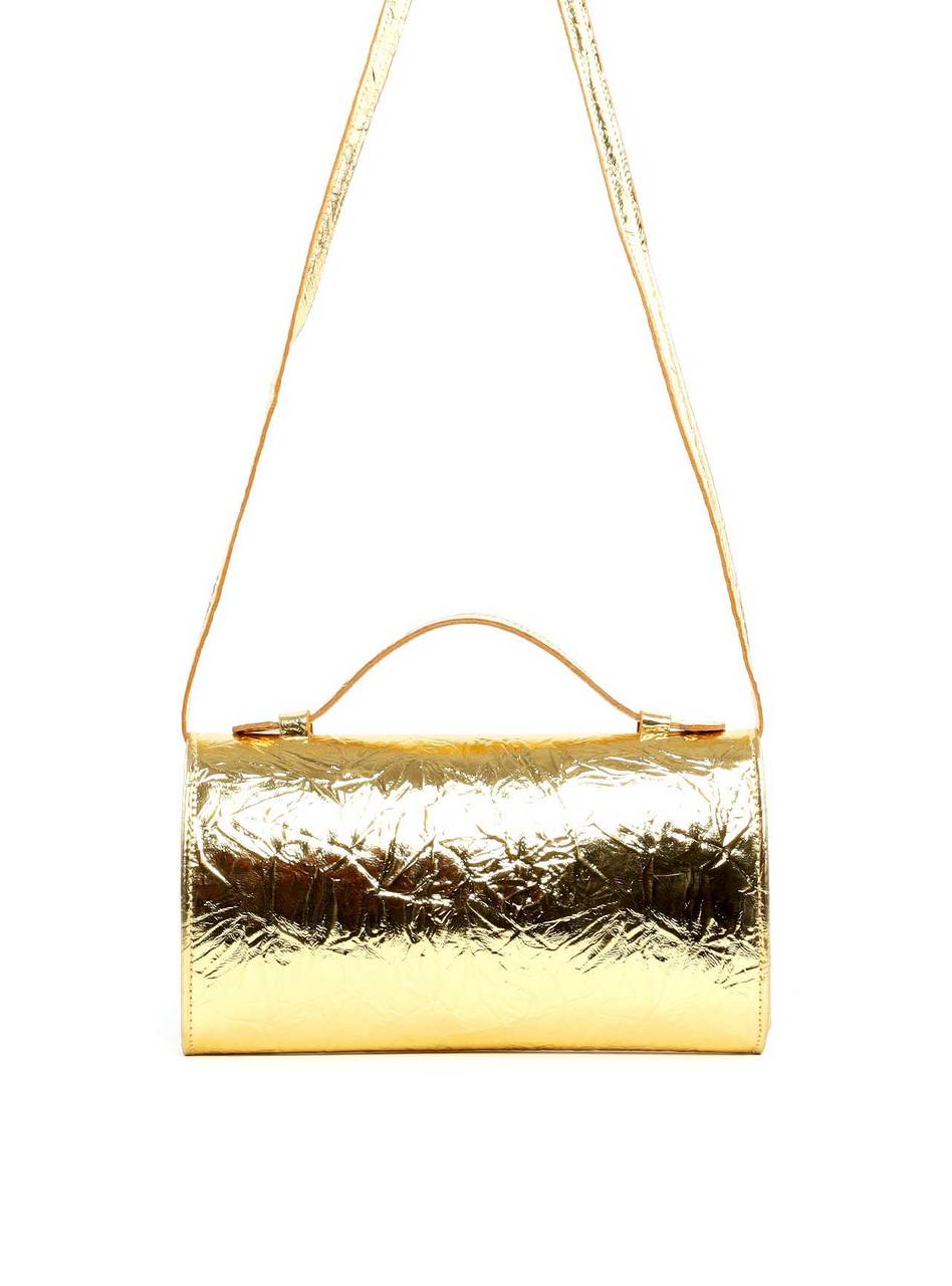 Bolsa Satchel Retangular Pequena - Ouro BSI-6246 - AU