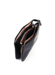 Bolsa Transversal Pequena 3 Divisórias - Preta BSI-6405 - PR