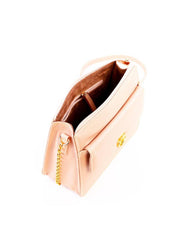 Bolsa Tote Transversal com Corrente - Nude BSI-6276 - NU