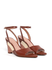 Sandália Anabela Patchwork Bico Folha - Castor SDI-12087 - CS