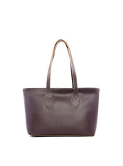 Bolsa Shopper Tiracolo Lisa em Sintético com Costuras - Cacau BSI-6184 - CA