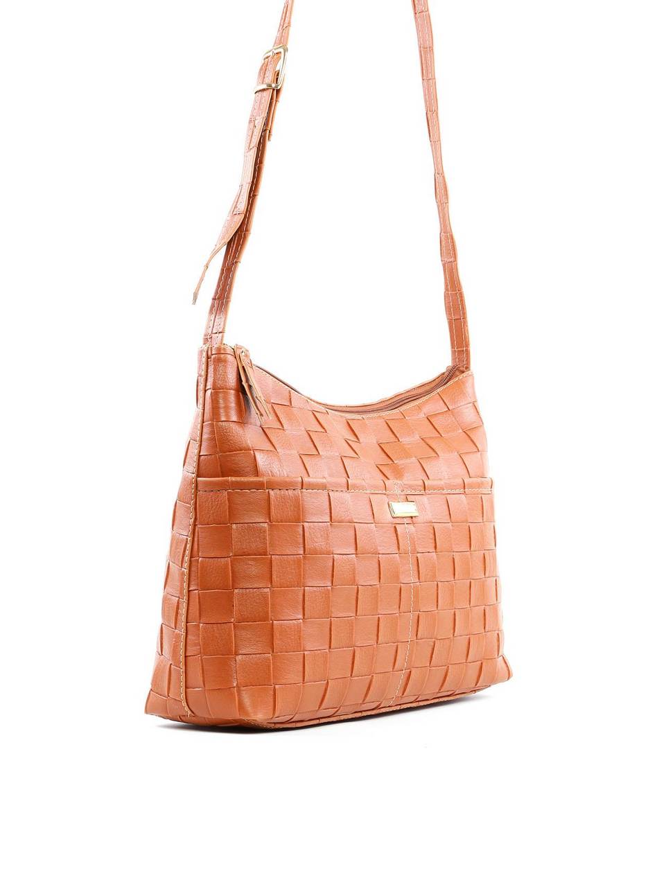 Bolsa Hobo Transversal em Tressê - Castor BSI-6123 - CS