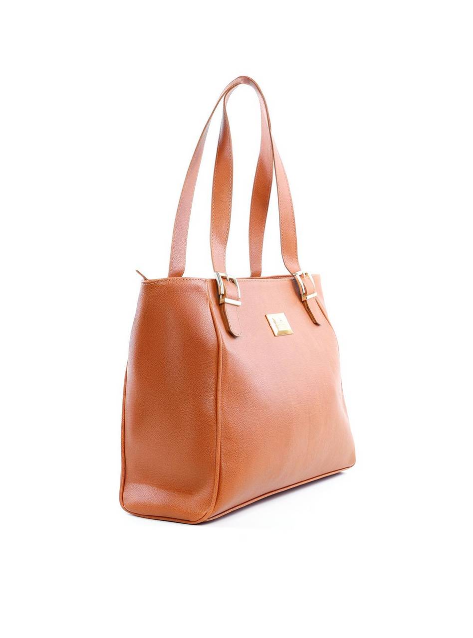 Bolsa Tote com Maxi Fivelas Frontais - Castor BSI - 6180 - CS
