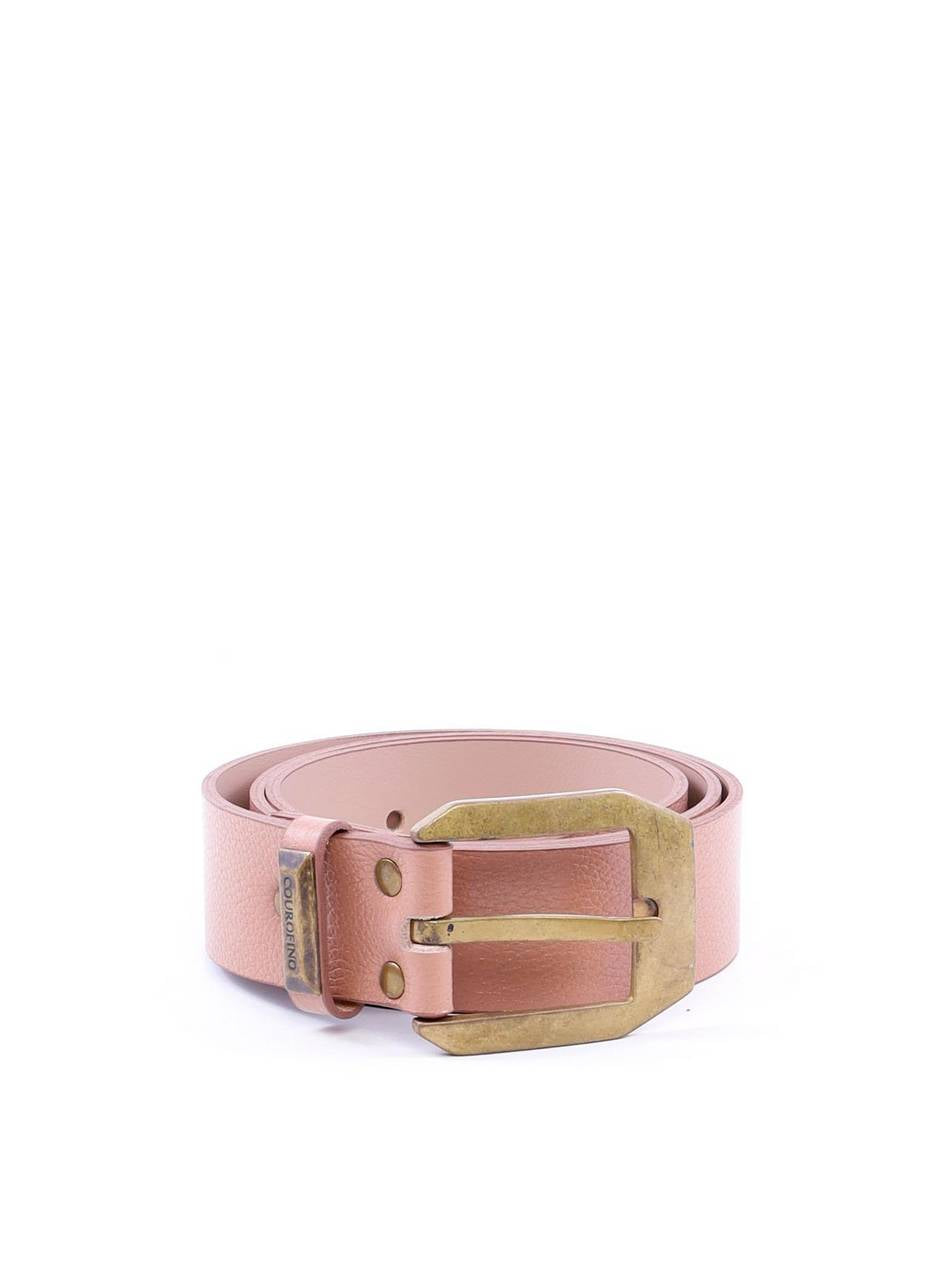 Cinto Feminino em Couro com Fivela Grande - Nude CTI-984 - NU