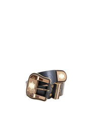Cinto Feminino Casual Couro Desenhos Ponteira Preto CTI-928 - PR