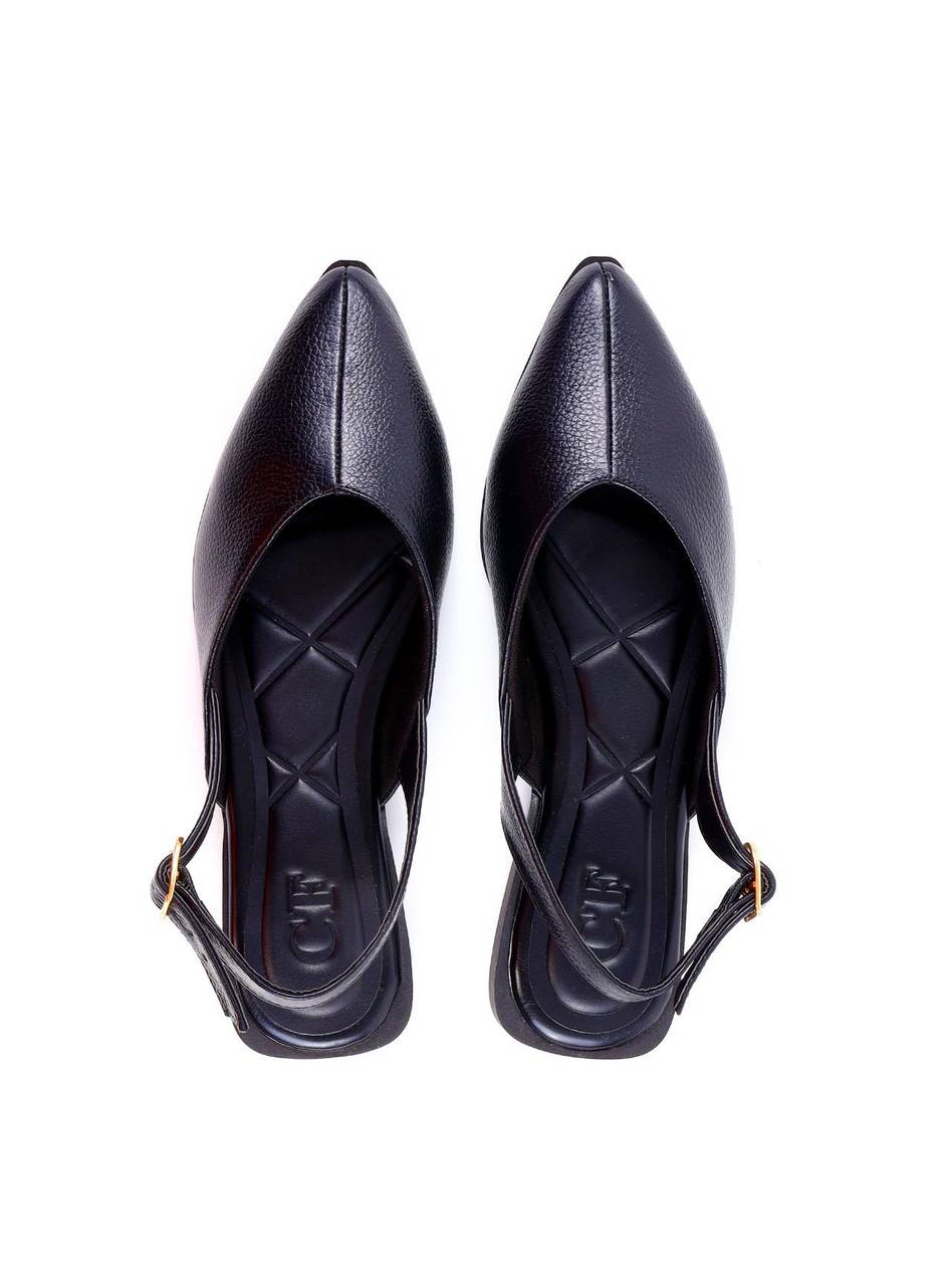 Sapatilha Slingback Bico Fino - Preta SDI-11965 - PR
