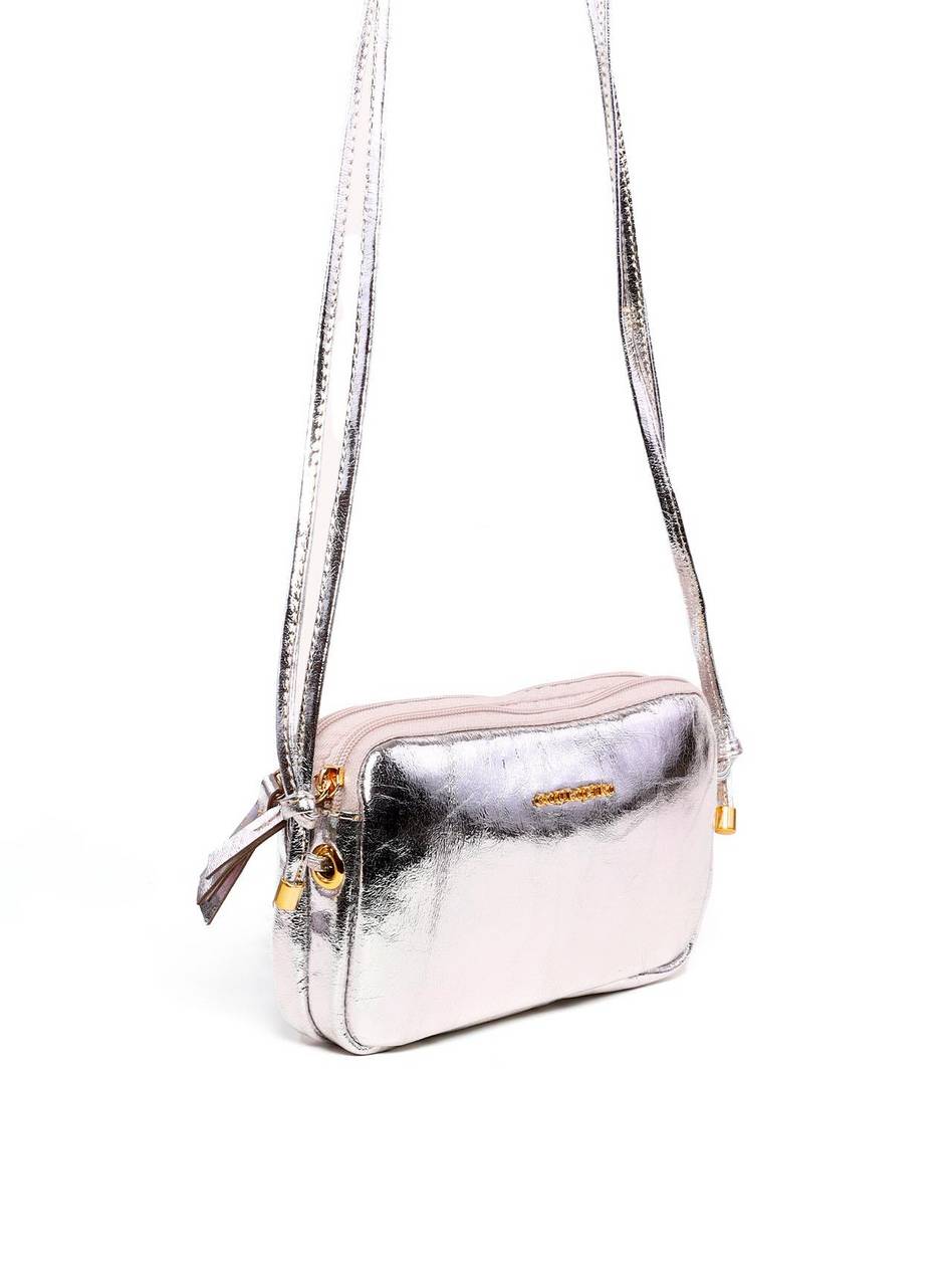 Bolsa Clutch Transversal - Prata BSI-6263 - PT