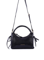 Bolsa Tote Média Enfeite Laços Laterais Alça Dupla - Preta BSI-6374 - PR